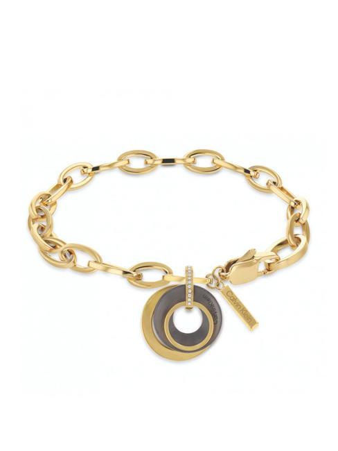 CALVIN KLEIN SCULPTURAL Armband mit Kreisen und Zirkonen Gold - Armbänder