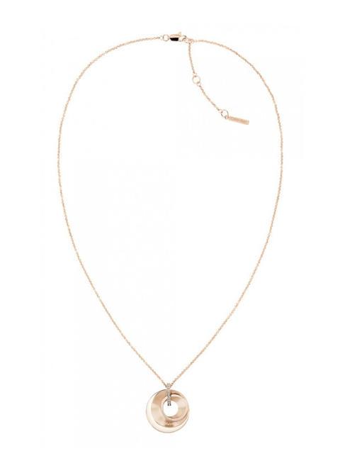 CALVIN KLEIN SCULPTURAL Halskette mit Kreisen und Zirkonen Gold - Halsketten