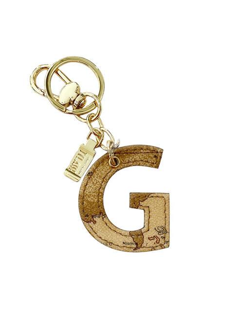 ALVIERO MARTINI PRIMA CLASSE GEO CLASSIC Schlüsselanhänger mit dem Buchstaben G NATÜRLICH - Schlüsselanhänger und Schlüsseletuis