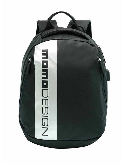 MOMO DESIGN NYLON Rucksack schwarz/satiniert - PC-Rucksäcke