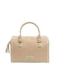 BRACCIALINI FONT Umh&auml;ngetasche aus Jacquard Beige - Damentaschen - 1