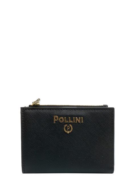 POLLINI SAFFIANO Mini-Geldbörse Schwarz - Brieftaschen Damen