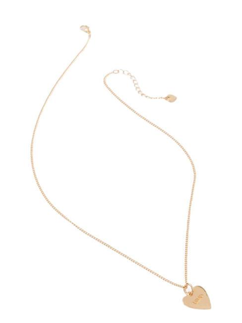 LIUJO HEART Halskette mit Charme goldene Rose - Halsketten