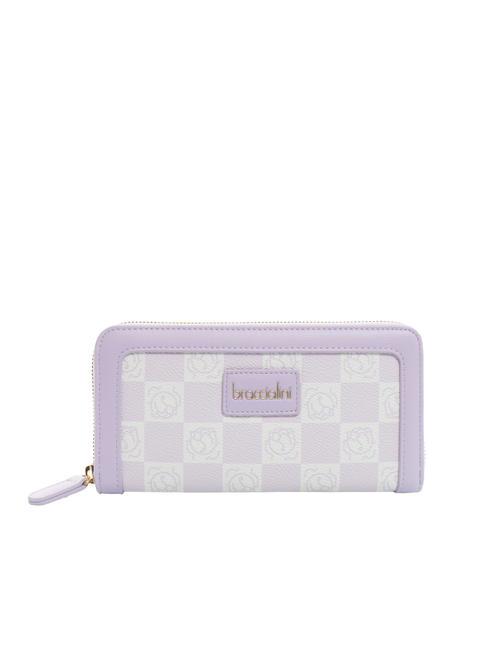 BRACCIALINI MONOGRAM Große Geldbörse mit umlaufendem Reißverschluss lila - Brieftaschen Damen