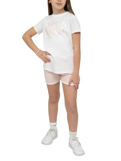 TRUSSARDI LIMEO Set aus Baumwoll-T-Shirt und Bermuda-Shorts weiß/p.s. - Trainingsanzüge für Kinder