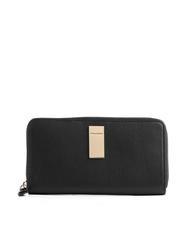 PIQUADRO DAFNE Portemonnaie mit umlaufendem Reißverschluss Schwarz - Brieftaschen Damen - 1