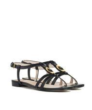 COCCINELLE CHARA SMOOTH Flache Ledersandalen - Damenschuhe