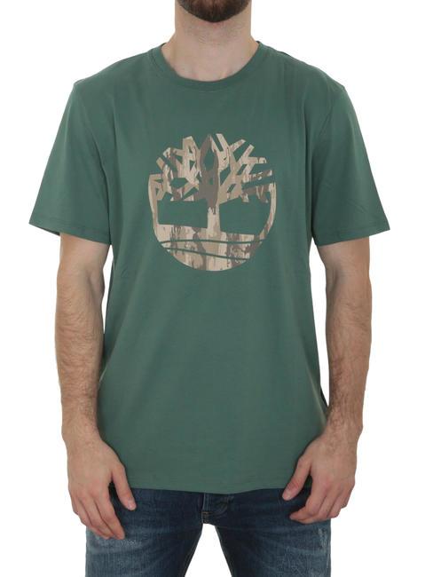 TIMBERLAND KENNEBEC RIVER TREE LOGO Baumwoll t-shirt Seekiefer - Herren-T-Shirts