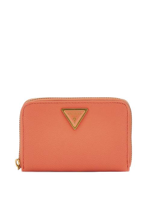GUESS COLETTE Mittelgroße Geldbörse mit umlaufendem Reißverschluss Orange - Brieftaschen Damen