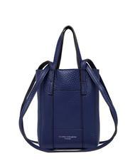 GIANNI CHIARINI SUPERLIGHT Tasche aus geh&auml;mmertem Leder mit Doppelgriffen Galaxie blau-t.moro - Damentaschen - 1