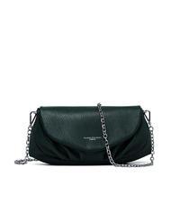 GIANNI CHIARINI ADELE Clutch aus Leder mit Schulterriemen aus Metall dunkelgr&uuml;n - Damentaschen - 1