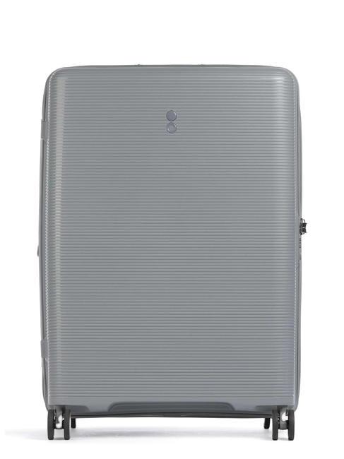 ECHOLAC FORZA Großer erweiterbarer Trolley Arktisches Grau - Harte Trolleys