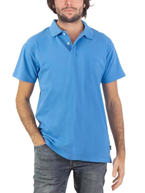 ASPESI BASIC Kurzärmliges Stretch-Poloshirt hellblau - Herren-Polo-Shirts/Herren-Polo-Shirt/Herrenpoloshirt/Herrenpoloshirts