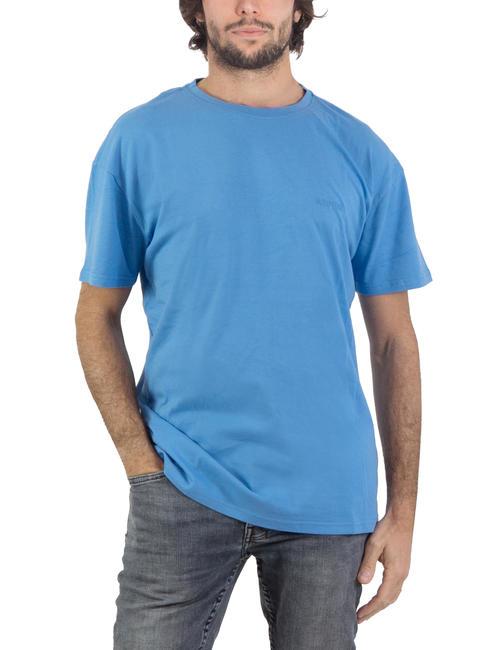ASPESI BASIC Baumwoll-T-Shirt mit Logo hellblau - Herren-T-Shirts