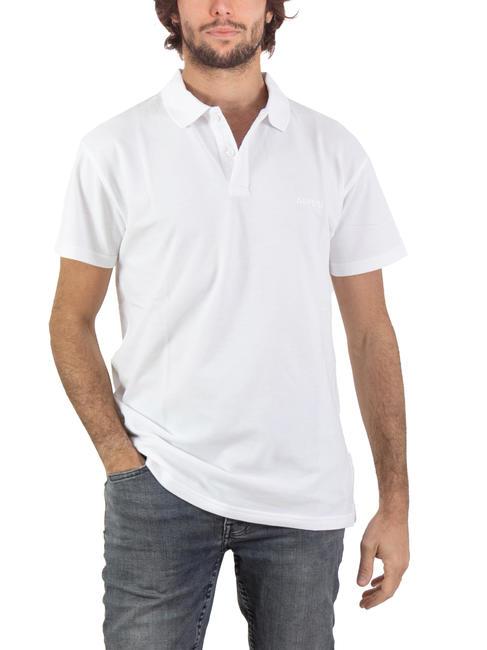 ASPESI BASIC Kurzärmliges Stretch-Poloshirt Weiß - Herren-Polo-Shirts/Herren-Polo-Shirt/Herrenpoloshirt/Herrenpoloshirts