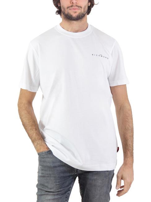 JOHN RICHMOND ACOSTA Baumwoll t-shirt weiß schwarz - Herren-T-Shirts