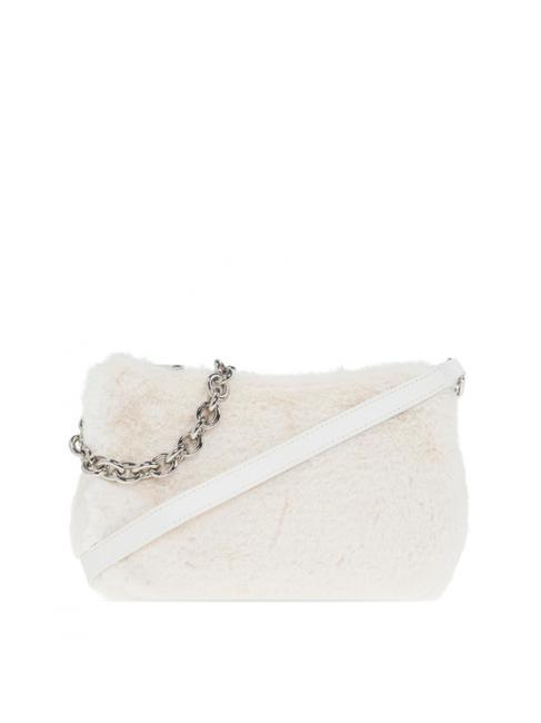 FURLA MOON Umhängetasche mit Schultergurt weiße Baumwolle - Damentaschen