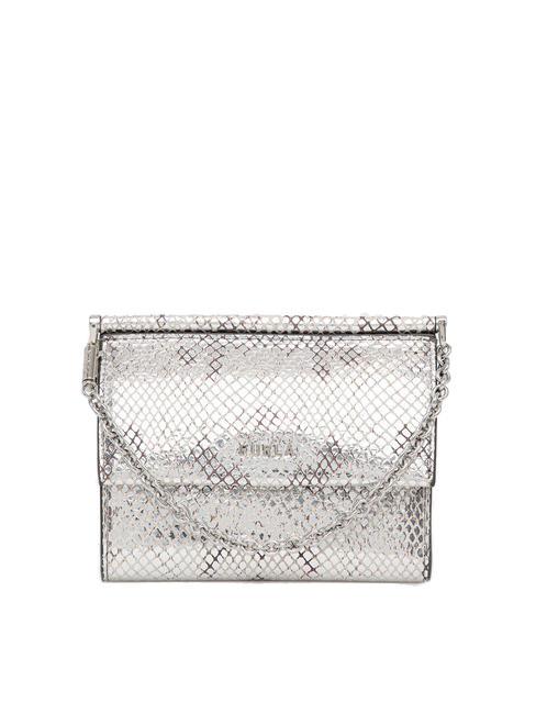 FURLA NINFA Lederbrieftasche mit Kette Silbertöne - Brieftaschen Damen
