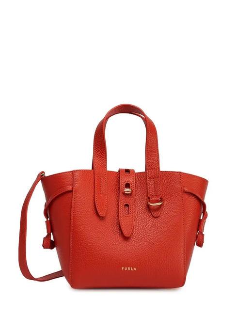 FURLA NET Mini-Handtasche mit Schultergurt Mandarine - Damentaschen