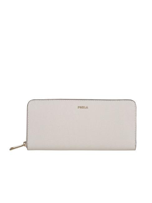 FURLA BABYLON Große Lederbrieftasche mit umlaufendem Reißverschluss Perle / Frangipani - Brieftaschen Damen