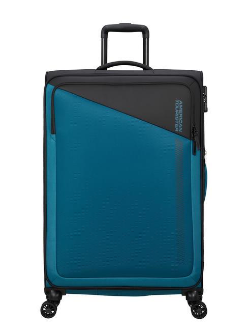 AMERICAN TOURISTER DARING DASH Großer erweiterbarer Trolley Schwarz Blau - Halbharte Trolleys