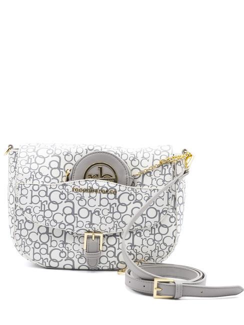 ROCCOBAROCCO GIADA Schultertasche grau weiß - Damentaschen