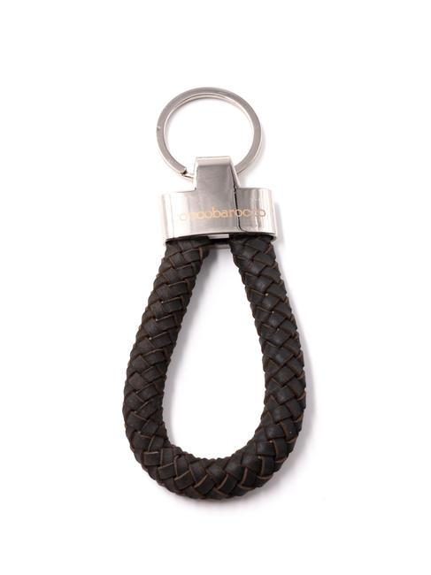 ROCCOBAROCCO RB Schlüsselanhänger mit Lederanhänger dunkelbraun - Schlüsselanhänger und Schlüsseletuis