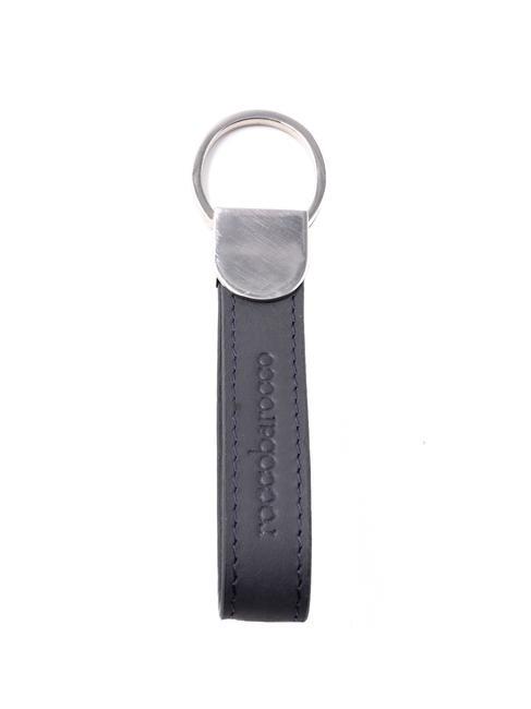 ROCCOBAROCCO RB KeyRing Schlüsselanhänger aus Leder blau - Schlüsselanhänger und Schlüsseletuis