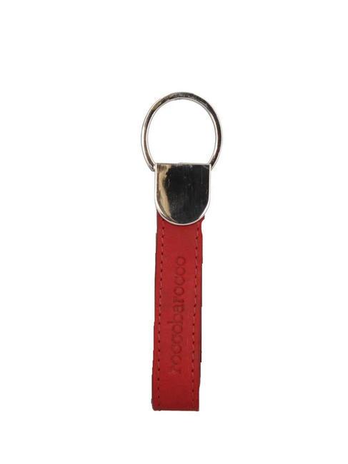 ROCCOBAROCCO RB KeyRing Schlüsselanhänger aus Leder rot - Schlüsselanhänger und Schlüsseletuis