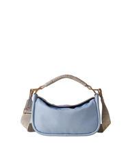 BORBONESE HORSEBACK NYLON Handtasche mit Schultergurt Topas/Hellgrau - Damentaschen - 1