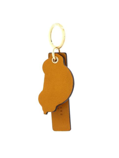 THE BRIDGE DUCCIO Schlüsselanhänger aus Leder süßer Honig Gold - Schlüsselanhänger und Schlüsseletuis