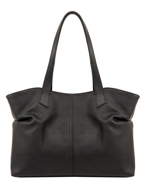 LESAC MARTINA Dollar-Shopper-Tasche aus Leder Schwarz - Damentaschen