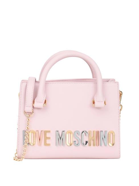 LOVE MOSCHINO BOLD LOVE LETTERING Kleine Handtasche mit Schultergurt Gesichtspuder - Damentaschen
