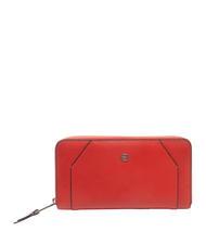 PIQUADRO MUSE Gro&szlig;e Lederbrieftasche mit umlaufendem Rei&szlig;verschluss ROT - Brieftaschen Damen - 1