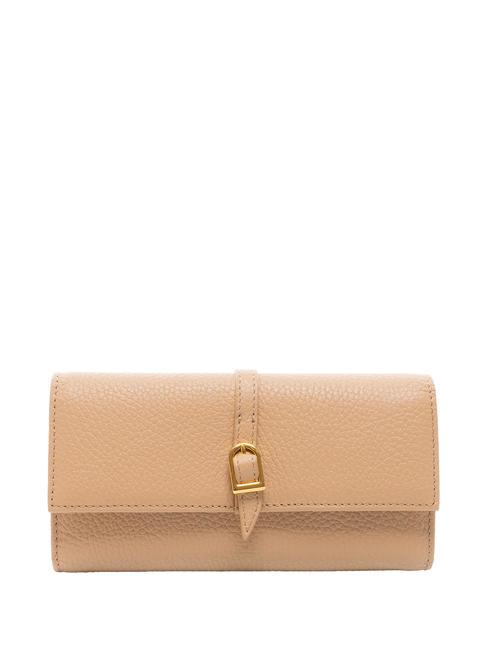 COCCINELLE CHERRY  Portemonnaie aus genarbtem Leder getoastet - Brieftaschen Damen