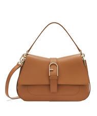 FURLA FLOW M M Lederhandtasche Brandy - Damentaschen - 1
