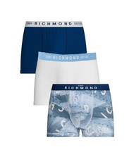 JOHN RICHMOND FOZ 3 Boxershorts weiß/blau/t. - Herrenslip - 1
