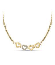 MORELLATO BAGLIORI Halskette mit 4 Herzen - Halsketten