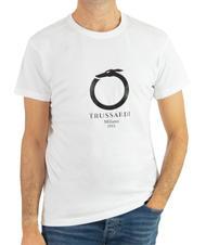 TRUSSARDI 1911 LUX  Baumwoll t-shirt Wei&szlig; - Herren-T-Shirts - 1