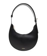 FURLA DELIZIA  Mini-Umhängetasche aus Leder Schwarz - Damentaschen - 1