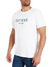 GUESS SS CN Baumwoll t-shirt purweiß - Herren-T-Shirts - 1