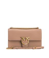 PINKO CLASSIC LOVE BAG Eine einfache Tasche Ingwerkeks-Antikgold - Damentaschen - 1