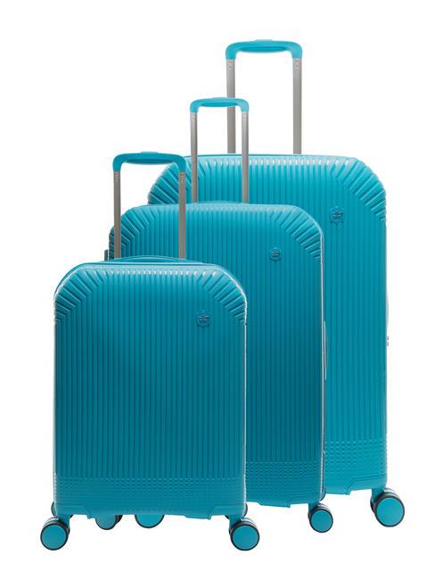 LESAC LIGHT POP 1 Trolley-Set: Kabine+mittel und groß erweiterbar Mode blau - Trolleyset