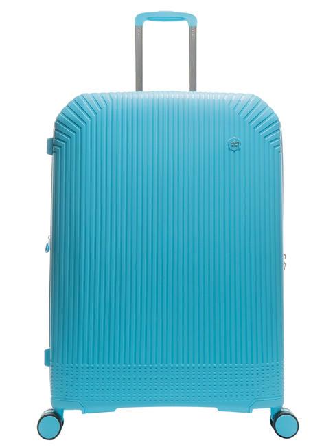 LESAC LIGHT POP 1 Großer erweiterbarer Trolley wasserblau - Harte Trolleys
