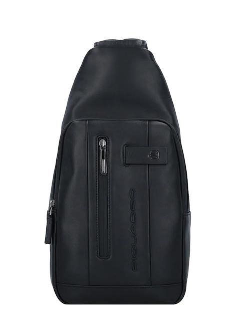 PIQUADRO URBAN One-Shoulder-Tasche aus Leder Schwarz - PC-Rucksäcke