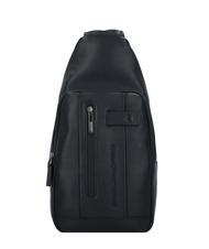 PIQUADRO URBAN One-Shoulder-Tasche aus Leder Schwarz - PC-Rucksäcke - 1