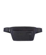 PIQUADRO BRIEF 2 Gürteltasche aus Leder und Stoff - Hüfttaschen