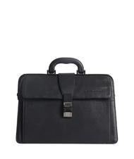 PIQUADRO CAMPIONARIO - BLACK SQUARE Arzttasche aus Leder, 13-Zoll-PC-Halterung Schwarz - Arbeitstaschen - 1