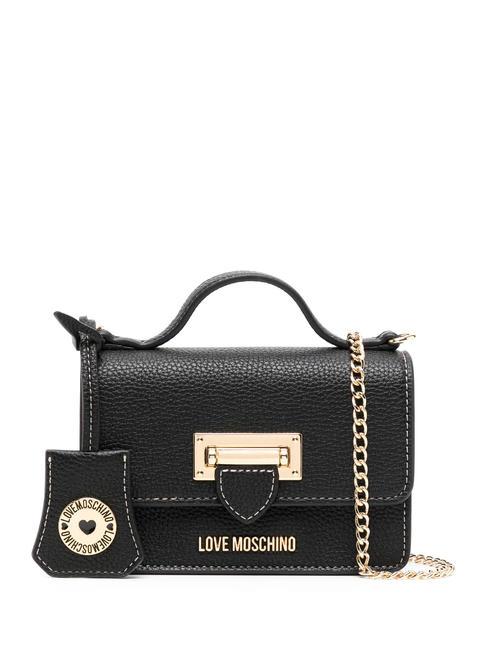 LOVE MOSCHINO CLICK  Micro-Handtasche, mit Schultergurt Schwarz - Damentaschen