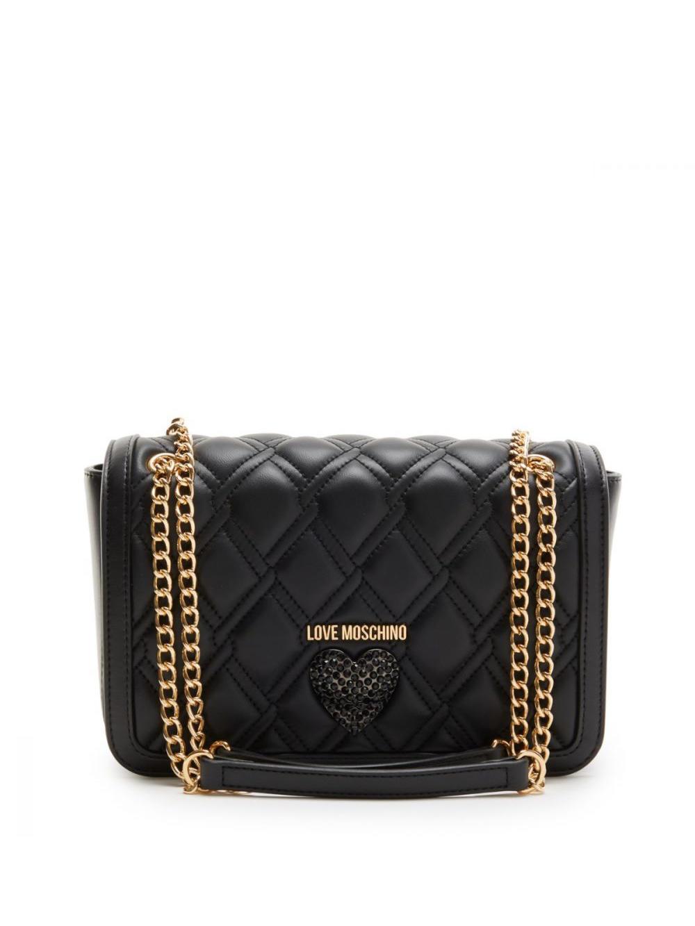 Love Moschino Schultertasche Damen – Schwarz, Einheitsgröße, Aus Polyester